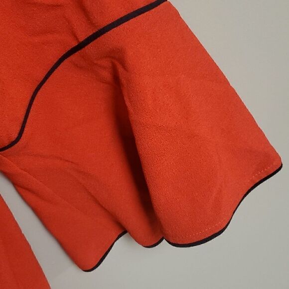 LANE BRYANT Red Crepe Dress Bell Sleeves - Size 20 - Picture 6 of 8